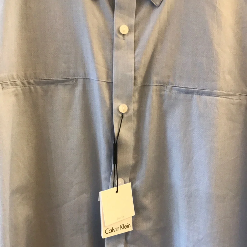 Calvin Klein Mens Slim Fit Dress Shirts - Picture 4 of 4